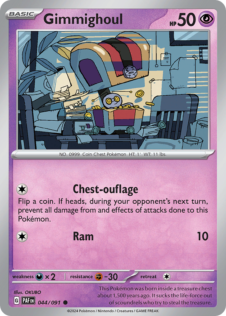 Paldean Fates Gimmighoul #44/91